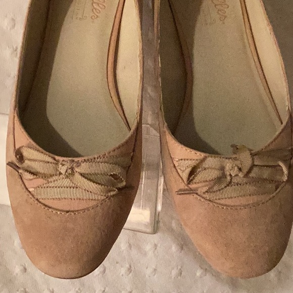 Anthropology Seychelles pastel pink suede low square heels feminine flats #8.5 M - Picture 4 of 9